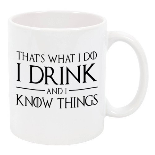 Promotion & Beyond P&B That's what I do I Drink and I know the Things Ceramic Coffee Mugs PB242 (11oz.)