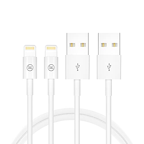 Book Cover iPhone Charger, 2 Pack USB Charging Cable[MFi Certified]Data Sync Transfer Cord for iPhone 12/11 Pro Max/XS Max/XR/X/8/7/6s/6/Plus/5 SE/5s iPad Pro/Air/Mini(1M/3.3ft 2 Pack)