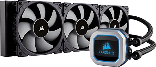 Corsair Hydro Series H150i PRO RGB AIO Liquid CPU Cooler, 360mm Radiator, Triple 120mm ML Series PWM Fans, Advanced RGB Lighting and Fan Software Control, Intel 115x/2066 and AMD AM4 com