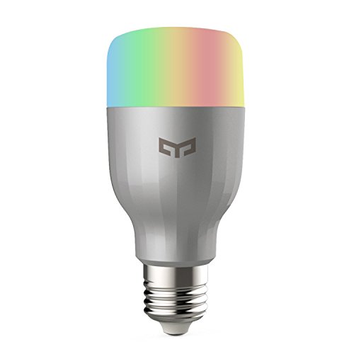 Smart Light Bulb White and Color, Yeelight WIFI LED Bulb, Remote Control, Dimmable RGB Color Changing, 60W Equivalent, E26 110V, Compatible with Amazon Alexa (US Version with Warranty)