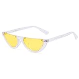GIFIORE Retro Cat Eye Sunglasses for Women Vintage Half Round Frame Cateye Sun Glasses