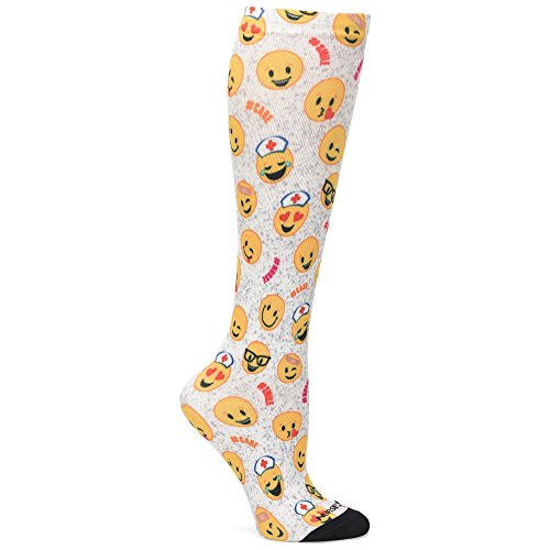 Nurse Mates Women's 360 12-14Mmhg Compression Sock Emoji