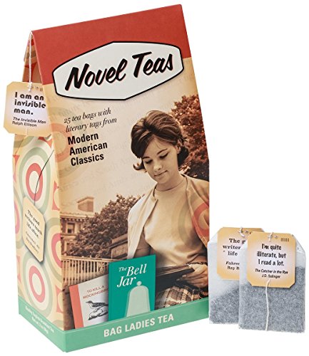 Novel Teas - Modern American Classics contains 25 teabags individually tagged with literary quotes from the world over, made with the finest English Breakfast tea.