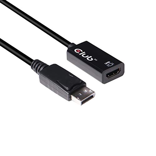 Club 3D CAC-1080 DisplayPort 1.4 to HDMI 2.0B HDR Adapter Supports 4096X2160@60Hz High Dynamic Range