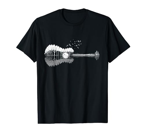 Guitar Lake Shadow Love Guitar Musician T-Shirt