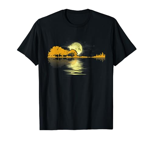 Guitar Lake Shadow Love Guitar Musician T-Shirt