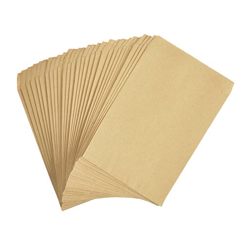 Bememo 50 Pieces Seed Envelopes Seed Paper Bags Seed Packets for Home and Garden Use, 4.7 by 3.5 Inches