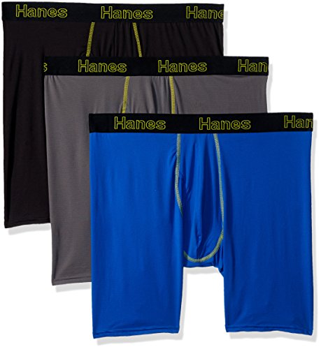 Hanes Men's Comfort Flex Fit Lightweight Mesh Boxer Brief 3-Pack