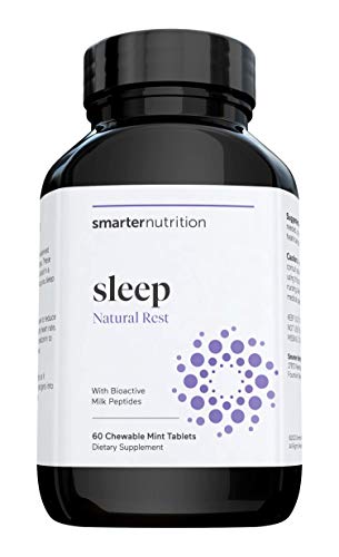 Book Cover Smarter Sleep - Nighttime Sleep Aid with Bioactive Milk Peptides - Includes Melatonin, a Naturally-Occurring Hormone for Regulating Sleep (30 Servings)