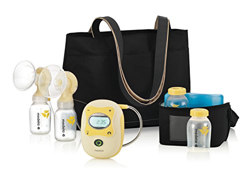 Book Cover Medela Freestyle Double Electric Breast Pump, Hands Free Breastpump, Rechargeable Battery, Lightweight, Digital Display with Memory Button, Lactation Support