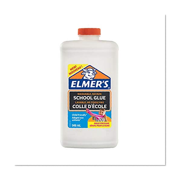 Elmer's colle blanche d'école, lavable, 946ml: parfaite pour fabriquer du slime
