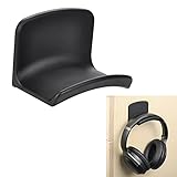 Neetto Headphone Hanger Holder Wall Mount, Headset Hook Under Desk, Universal Adhesive Stand for Sennheiser, Sony, Bose, Beats, AKG, Audio-Technica, Gaming Headphones, Earphones, Cables - HS907