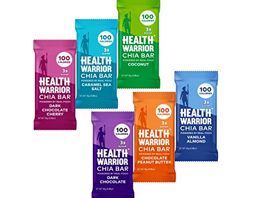 Health Warrior Chia Bars Variety, 24-Count