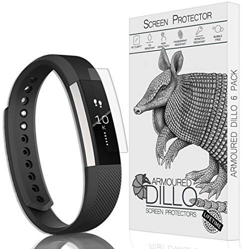 Fitbit Alta and Alta HR Screen Protector (6-Pack) and Installation Kit with ArmouredDillo - Activity and Fitness Tracker Accessory