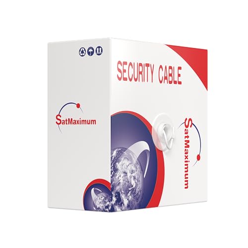 22/4 Stranded Conductor 500ft Fire/Security Burglar Station Alarm Wire Security Cable (Unshielded (UTP), 22/4, Stranded, 500ft)