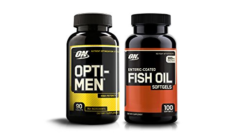 Book Cover OPTIMUM NUTRITION Opti-Men High Potency Multi-Vitamin 90 Count + Fish Oil 100 Count Soft gels