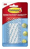 3M Command Command Decorating Clips, Clear, 60-Clip