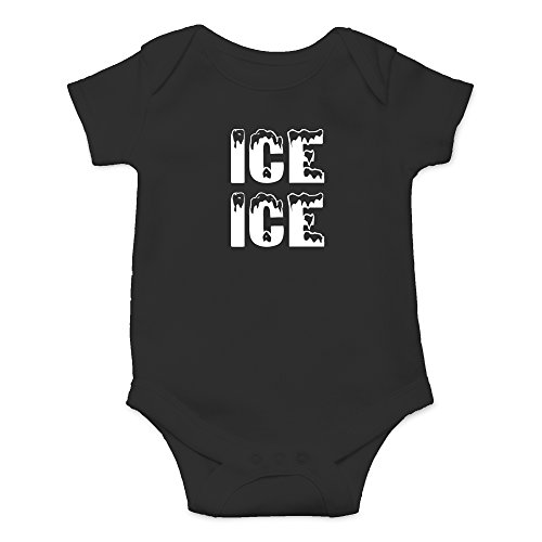 Crazy Bros Tees Ice Ice Baby - Parody Funny Cute Novelty Infant One-Piece Baby Bodysuit