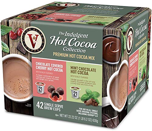 Victor Allens Hot Cocoa Chocolate Covered Cherry & Mint Chocolate (Variety Pack of 42)