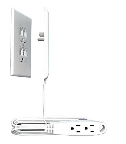 Book Cover sleek socket - Unmatched Home Décor Around Electrical Outlets. Hide Ugly & Unsafe Plugs & Cords (9 Foot version)