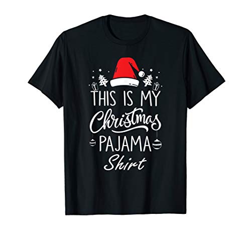 Book Cover This is My Christmas Pajama Shirt Funny Christmas T Shirts T-Shirt