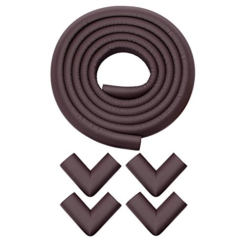 Store2508 Child Safety Strip Cushion & Corner Guards with Strong Fibreglass Tape (Brown)