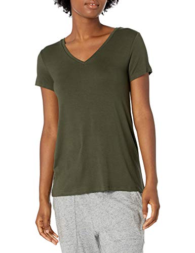 Mae Women's Loungewear V-Neck Short Sleeve T-Shirt