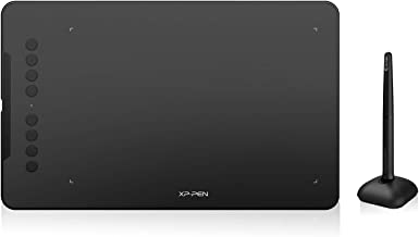 XP-Pen Deco 01 V2 Drawing Tablet 10x6.25 Inch Graphics Tablet Digital Drawing Tablet for Chromebook with Battery-Free Stylus and 8 Shortcut Keys (8192 Levels Pressure)