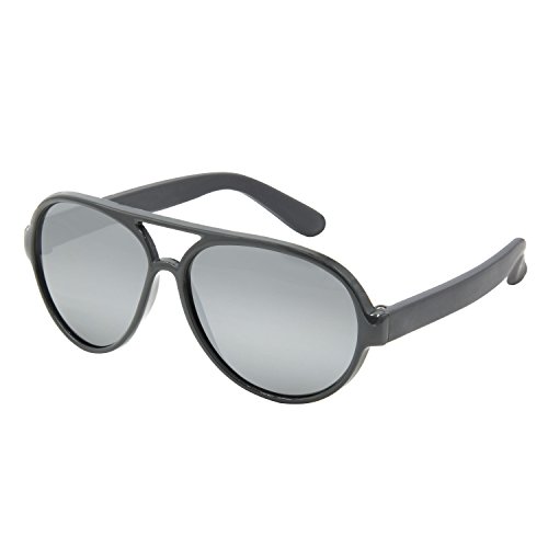 Carter's Baby Boy's 100% UVA/UVB Protected Sunglasses Hat, Aviator Design/Grey, 0-48 Months (Infant/Toddler)