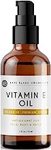 Vitamin E Oil by Kate Blanc. Moisturizes Face and Skin. 100% Pure, Extra Strength. 28,000 IU, Premium Grade, Antioxidants. Reduce Appearance of Scars, Wrinkles, Dark Spots. Free eBook w Recipes (1 oz)