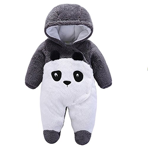 Gaorui Newborn Baby Jumpsuit Outfit Hoody Coat Winter Infant Rompers Toddler Clothing Bodysuit Cartoon