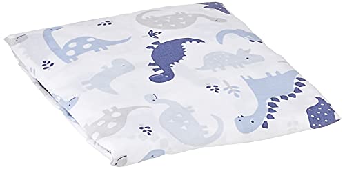 Bedtime Originals Roar Dinosaur Fitted Crib Sheet, Blue/White