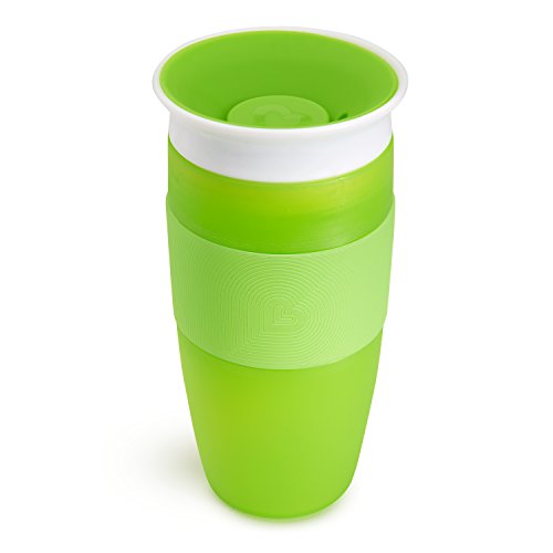Book Cover Munchkin Miracle 360 Sippy Cup, Green, 14 Ounce