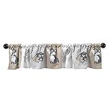 Bedtime Originals Little Rascals Forest Animals Window Valance, Gray/White