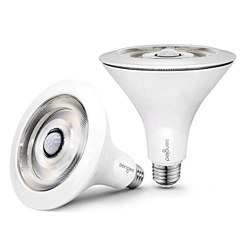 Sengled Smartsense G2 LED Flood Light PAR38 with Motion Sensor & Daylight Sensor, Dusk to Dawn Security Smart LED Light Bulb 3000K, Waterproof for Outdoor Use, 2 Pack
