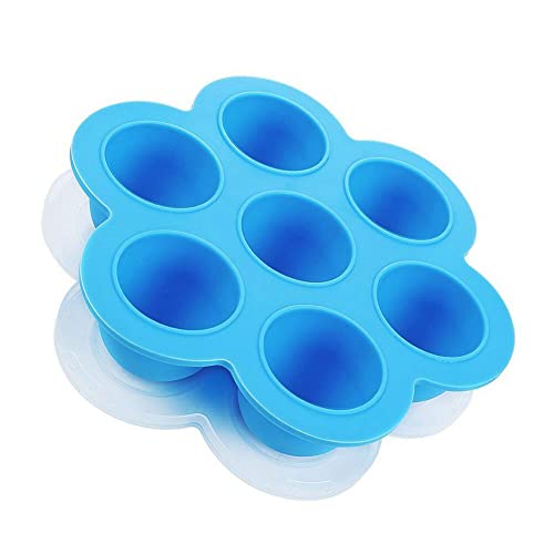 Silicone Egg Bites Molds for Instant Pot Accessories,Food Freezer Trays Ice Cube Trays Silicone Food Storage Containers with Lid,Fits Instant Pot 5,6,8 qt Pressure Cooker,BPA Free