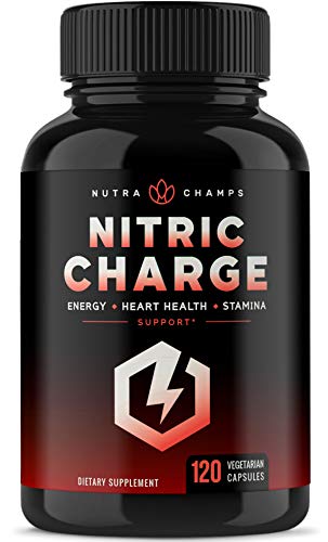 Nitric Oxide Supplement with L Arginine, Citrulline Malate, AAKG, Pine Bark & Grape Seed Extract - Powerful NO Booster for Muscle Growth, Strength, Vascularity, Energy & Blood Flow- 120 Vegan Capsules
