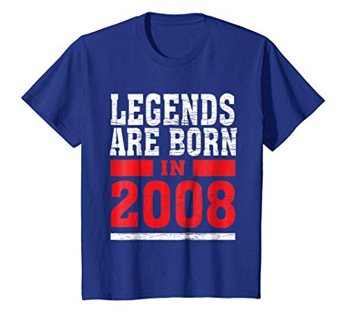 Book Cover Legends Born in 2008 10 years old 10th Birthday B-day Gift t