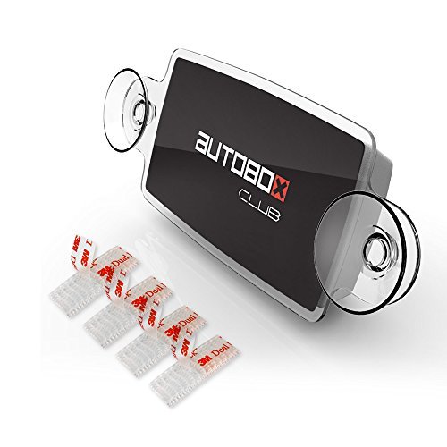 AutoBoxClub - New EZ Pass, IPass Tag Holder/Transponder Holder/Toll Pass Windshield Mount/Genuine Reclosable Mounting Strips Included/UV-Protective/Installs in Seconds