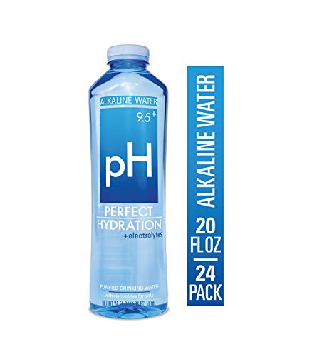 Book Cover Perfect Hydration Alkaline Water, 9.5+ pH 20 Fl Oz (Pack of 24)
