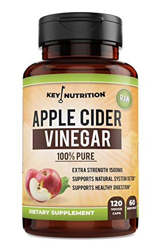Apple Cider Vinegar Capsules, 1500MG Extra Strength Pills | 100% Pure, Organic, Raw, All Natural | Supports Health, Weight Management, Digestion, Detox, Blood Sugar, Cholesterol | 60D Supply
