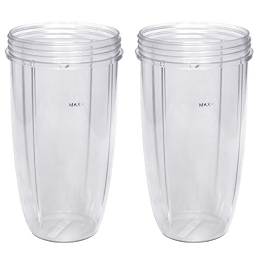 Book Cover Replacement Cup for Nutribullet Replacement Parts 32oz for Nutri Bullet 600W and 900W, Pack of 2