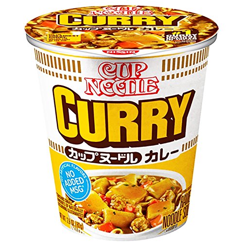 Book Cover Nissin Cup Ramen Noodle Soup, Curry, 2.82 Ounce (Pack of 6)