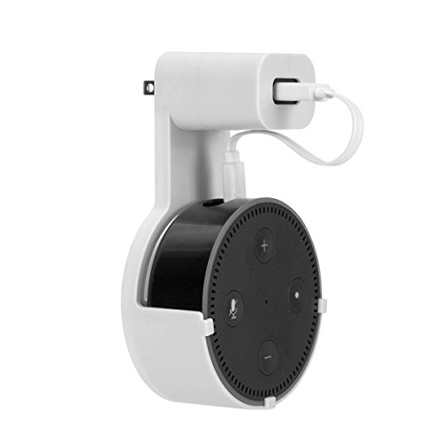Amazon Echo Dot 2nd Generation Wall Mount Brackets Hanger Stand Holder Compact Plug in Kitchens Bathroom Bedroom