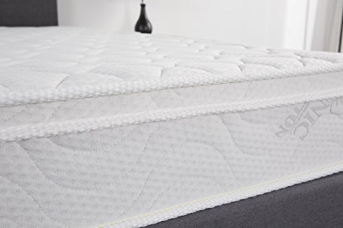 Oliver Smith - Organic Cotton - Euro Top - Revitalize Sleep - 8 Inch - Pocket Spring - Luxury Mattress w Green Memory Foam Certified - Full