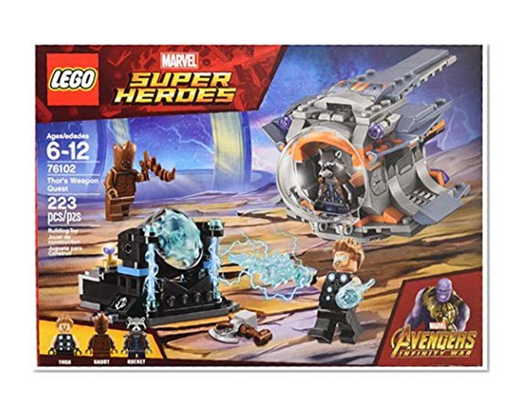 Book Cover LEGO Marvel Super Heroes Avengers: Infinity War Thor’s Weapon Quest 76102 Building Kit (223 Piece)
