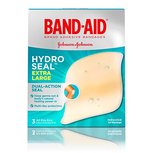 Book Cover Band-Aid Brand Hydro Seal Extra Large Adhesive Bandages for Wound Care & Blisters, All Purpose Waterproof Blister Pad & Hydrocolloid Gel Bandages, Sterile & Long-Lasting, 3 ct