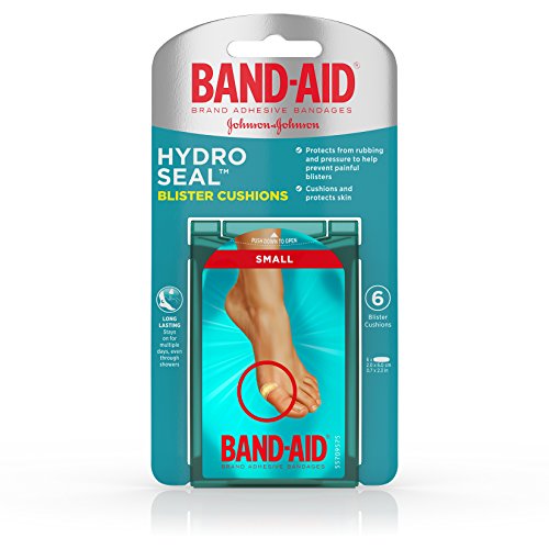 Band-Aid Brand Hydro Seal Blister Cushion Bandages, Waterproof Ashesive Pads, Small, 6 ct