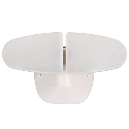 2600LM Dusk to Dawn LED Security Light Outdoor, 26W Super Bright Flood Light Outdoor with Photocell, 5000K Daylight, IP65 Waterproof, 2 Head Exterior Light for Entryways, Garage