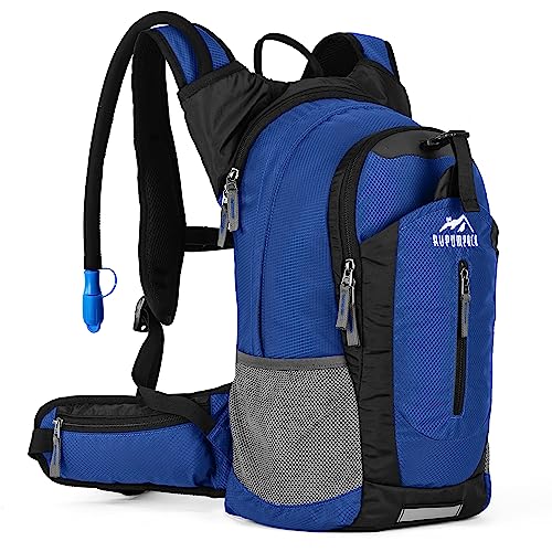 RUPUMPACK 18L Hiking Hydration Backpack - Insulated Hiking Backpack with 2.5L Water Bladder - Waterproof Water Backpack with Storage for Hiking